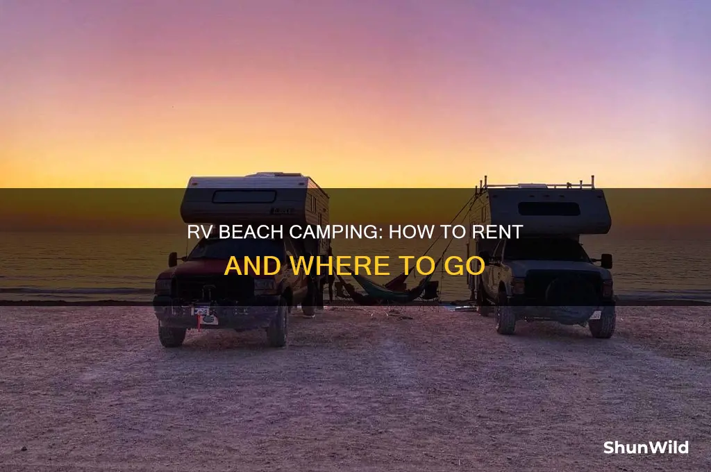 can i rent an rv beach camping