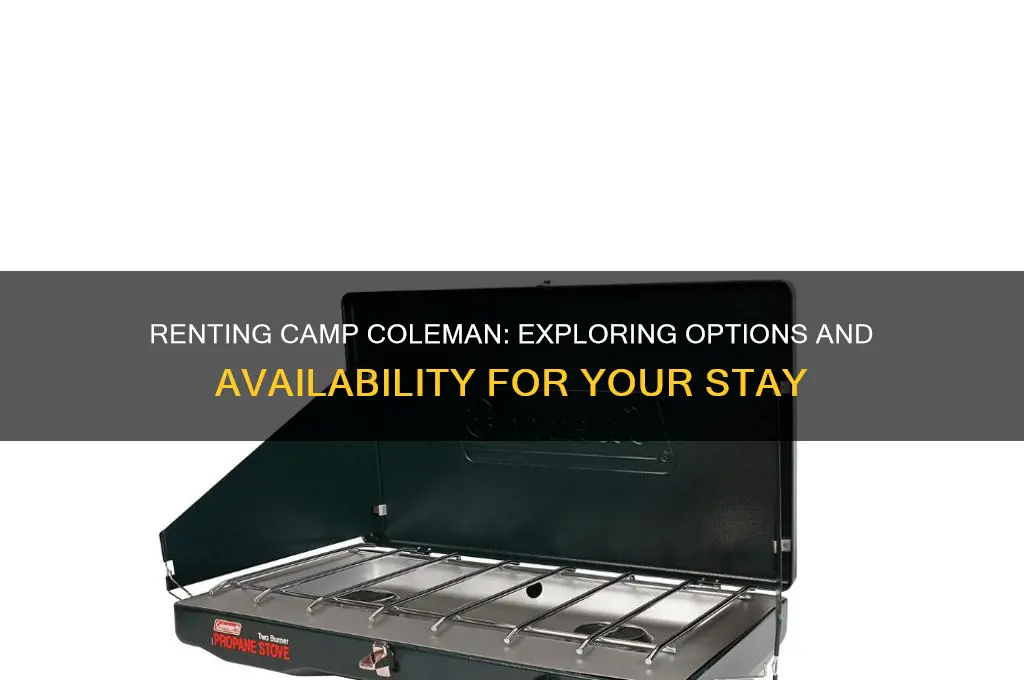 can i rent camp coleman