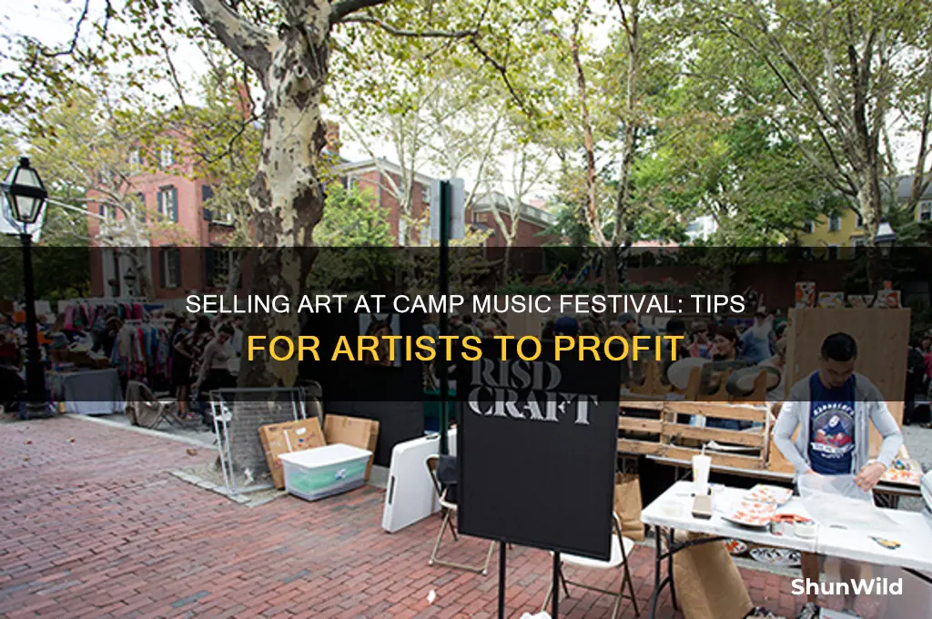 can i sell paintings at camp music festival