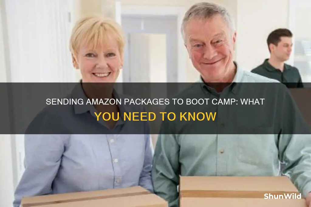 can i send amazon packages directly to boot camp