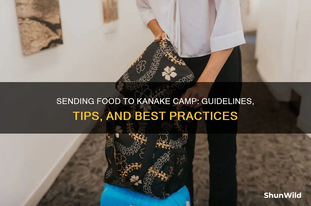 can i send food to kanake camp