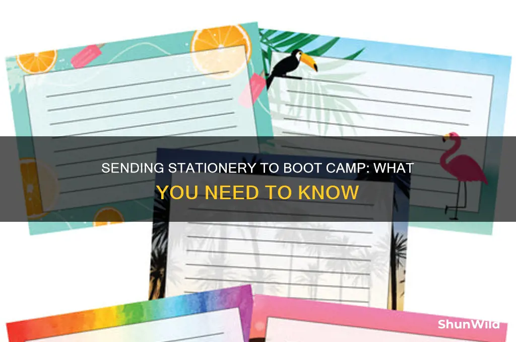 can i send stationary to boot camp
