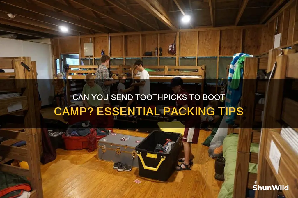 can i send toothpicks boot camp