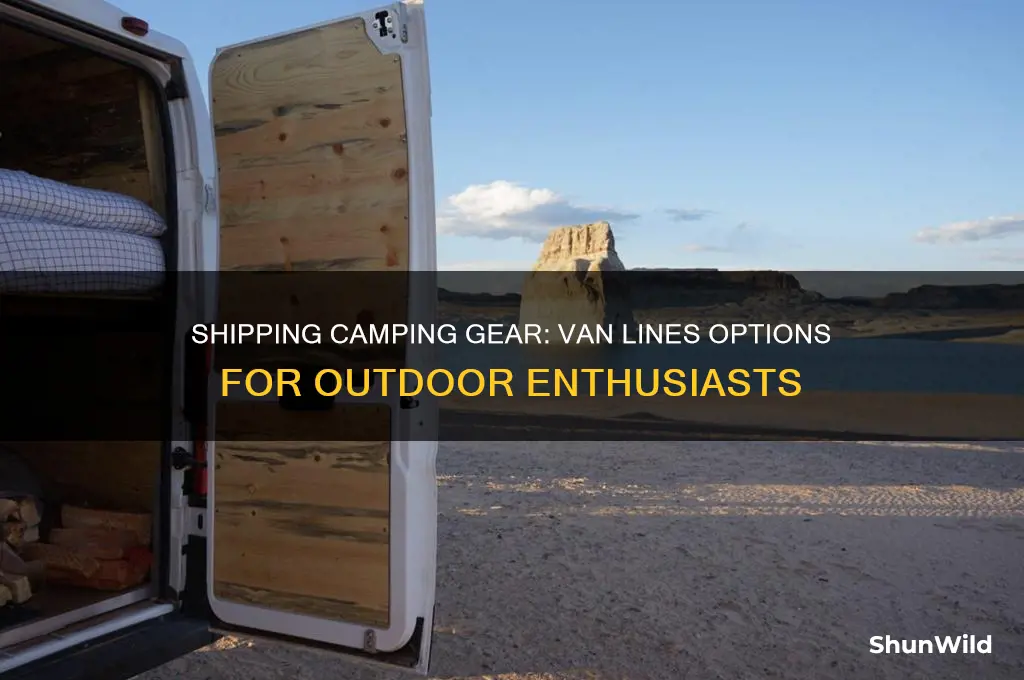 can i ship my camping supplies by van lines