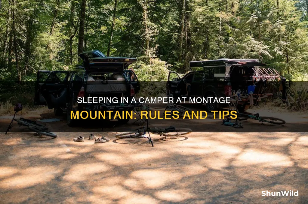 can i sleep in a camper at montage mountain
