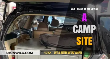 Sleeping in Your CRV at a Campsite: Tips and Considerations