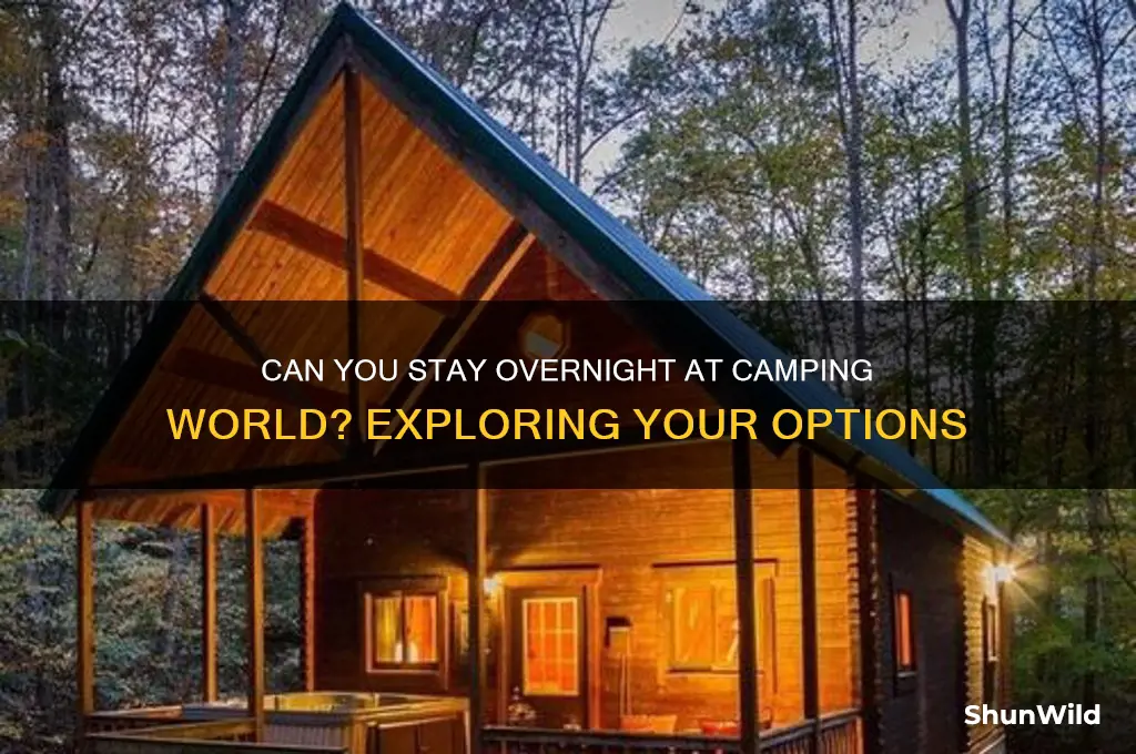 can i stay at camping world