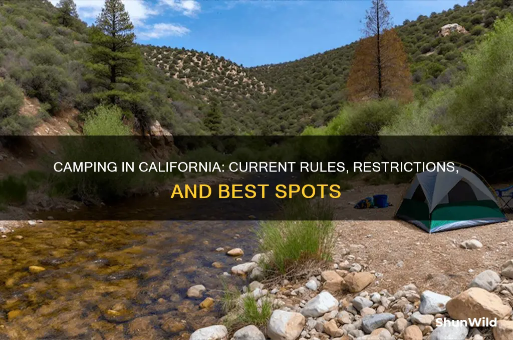 can i still camp in california