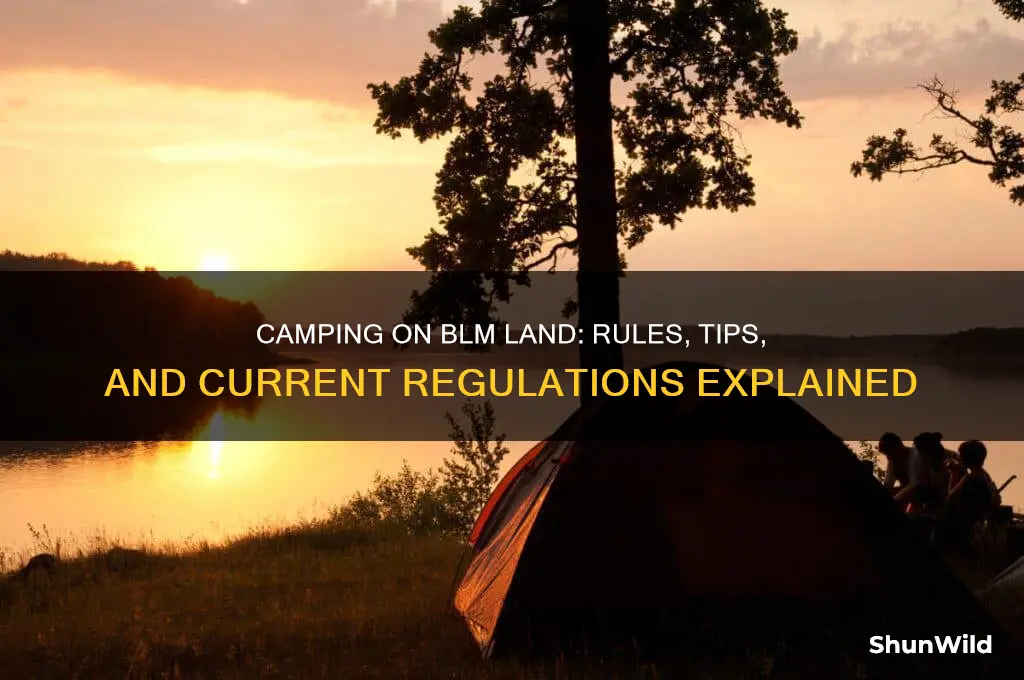 can i still camp on blm land