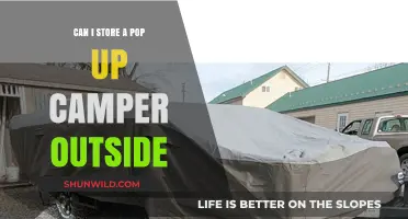 Storing Your Pop Up Camper Outside: Tips and Best Practices