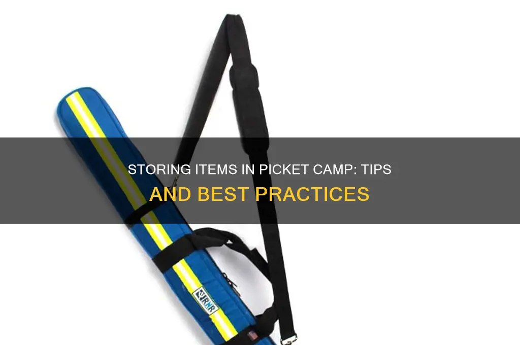 can i store items picket camp