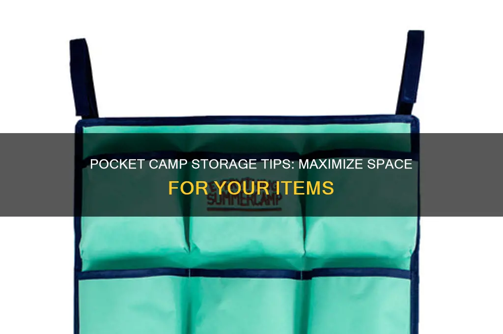 can i store items pocket camp