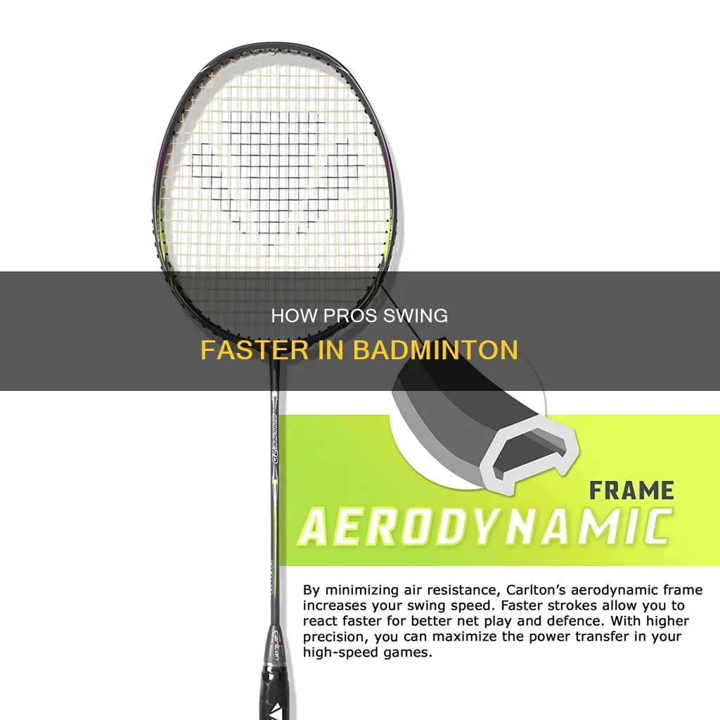 can i swing as fast as a pro in badminton