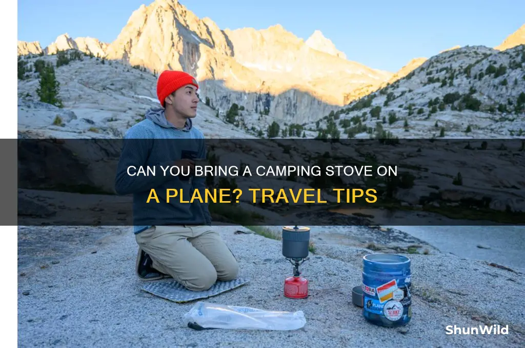 can i take a camping stove on a plane