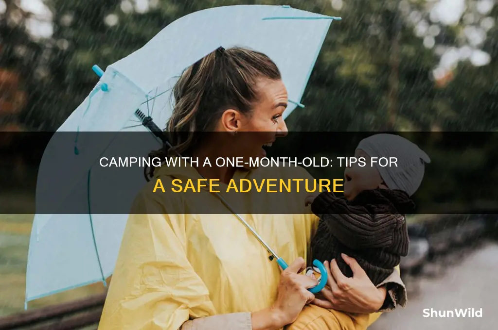 can i take a one monthnold camping