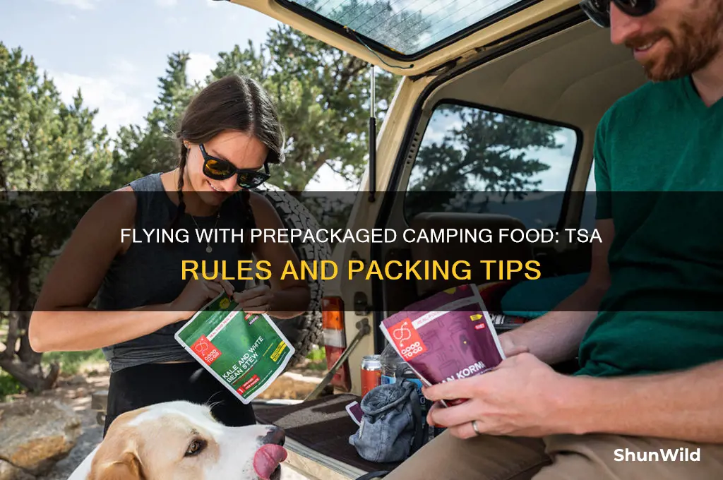 can i take prepackaged camping food on plane