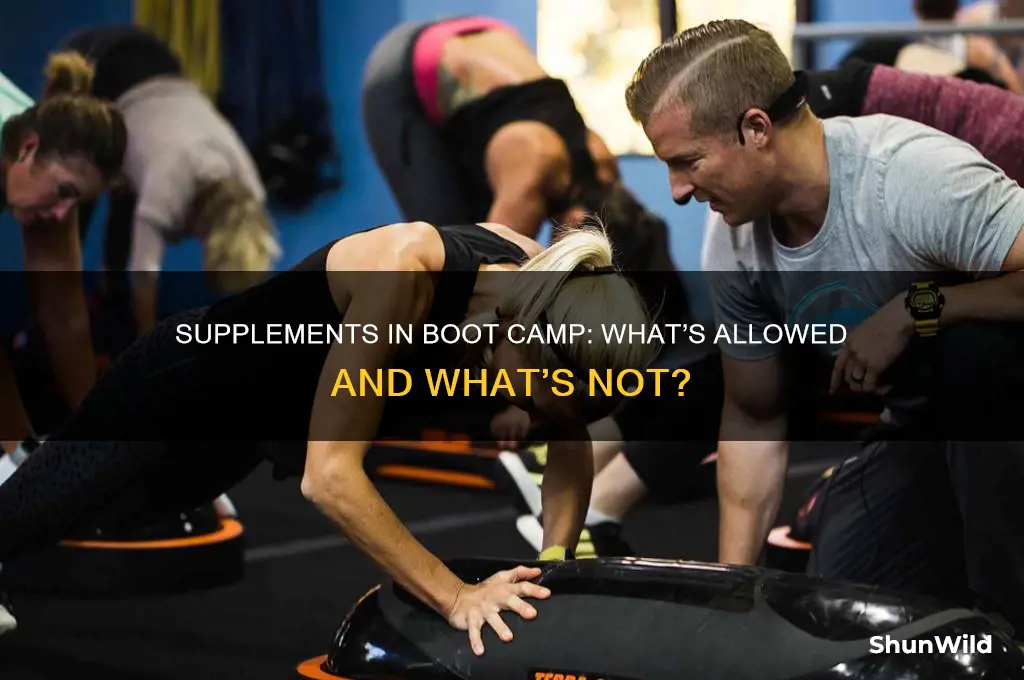 can i take supplements in boot camp