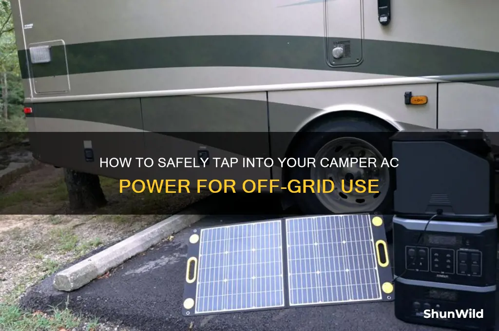 can i tap into my camper ac power