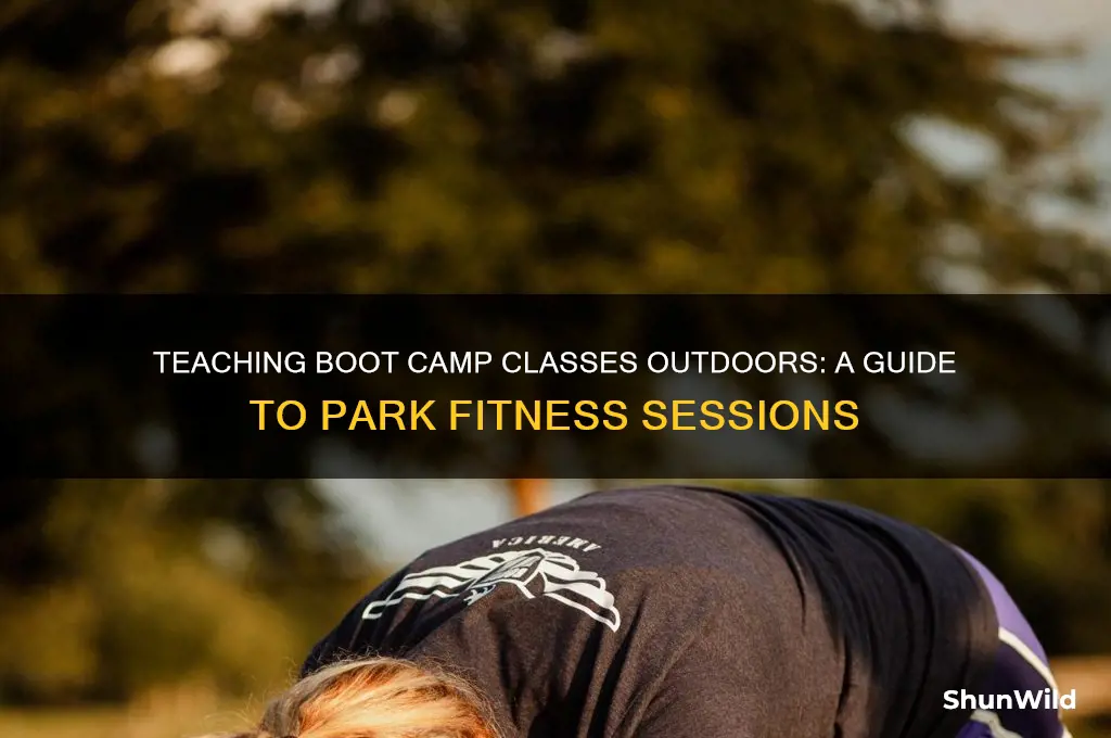 can i teach a boot camp class at the park