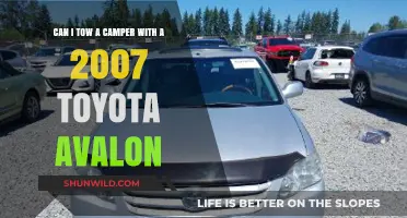 Can a 2007 Toyota Avalon Tow a Camper? Find Out Here
