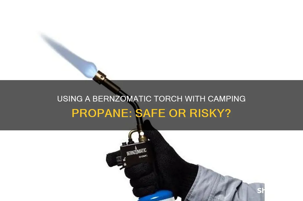 can i use a bernzomatic torch with camping propane