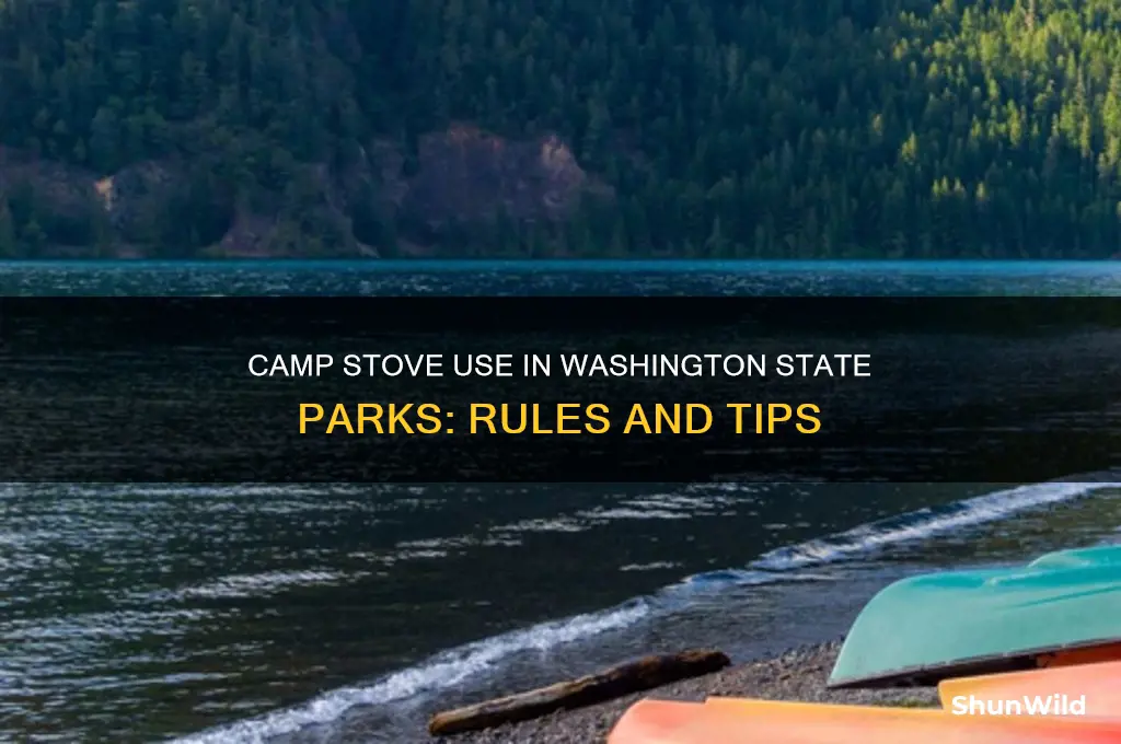 can i use a camp stove at washington state parks