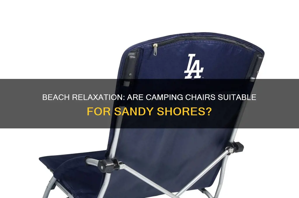 can i use a camping chair on the beach