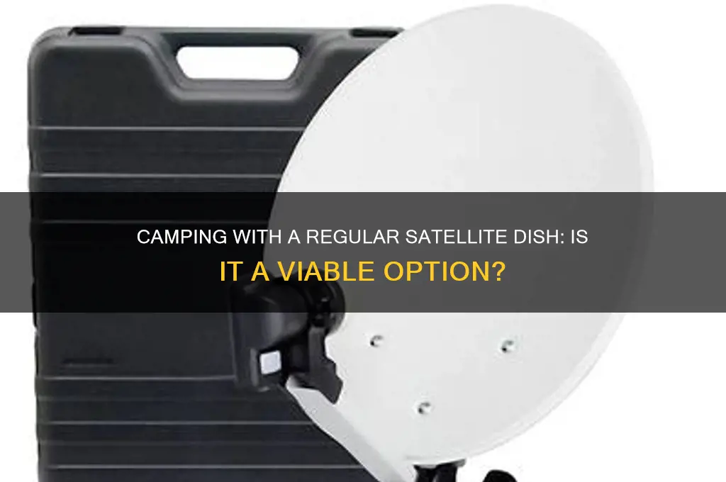 can i use a regular satelite dish when camping