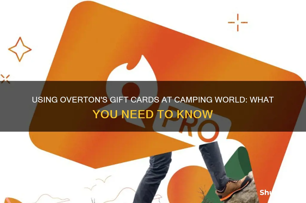 can i use an overton gift card at camping world