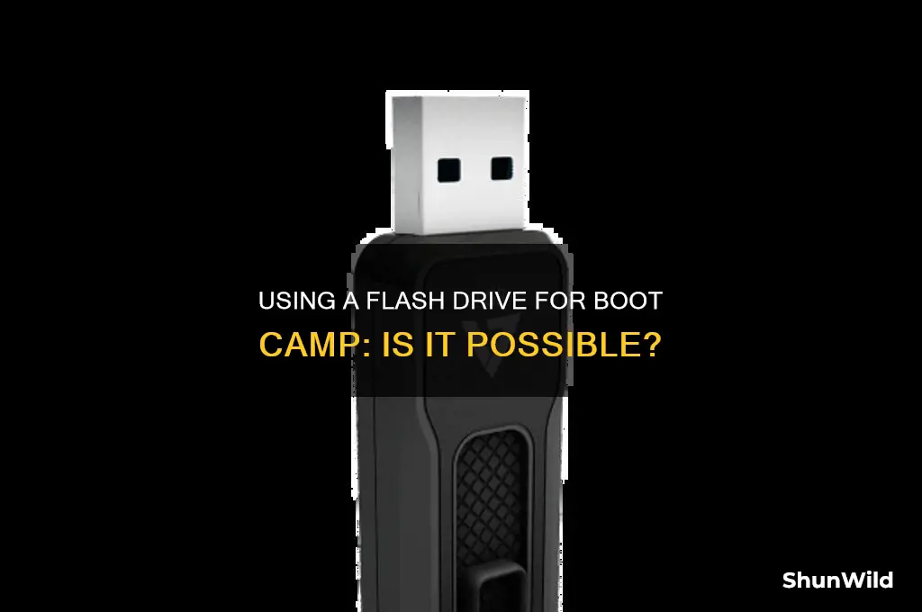 can i use boot camp using flash drive
