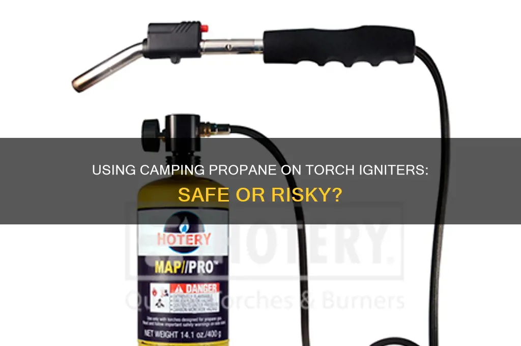 can i use camping propane on my torch igniter
