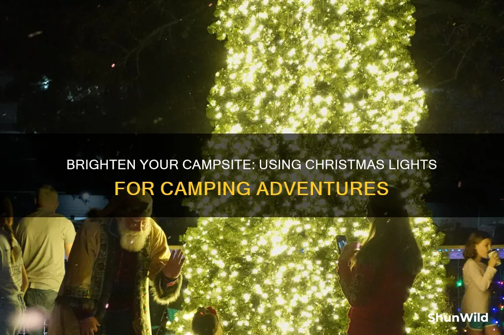 can i use christmas lights for camping
