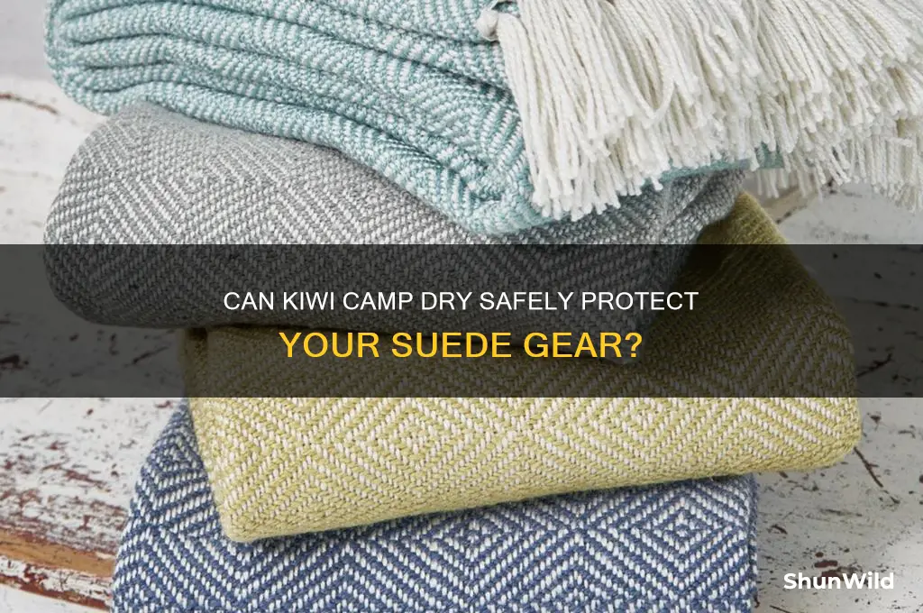 can i use kiwi camp dry on suede