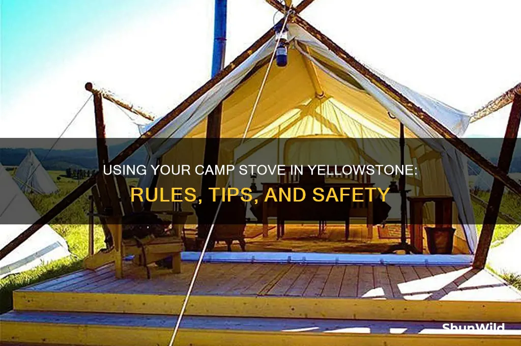 can i use my camp stove in yellowstone