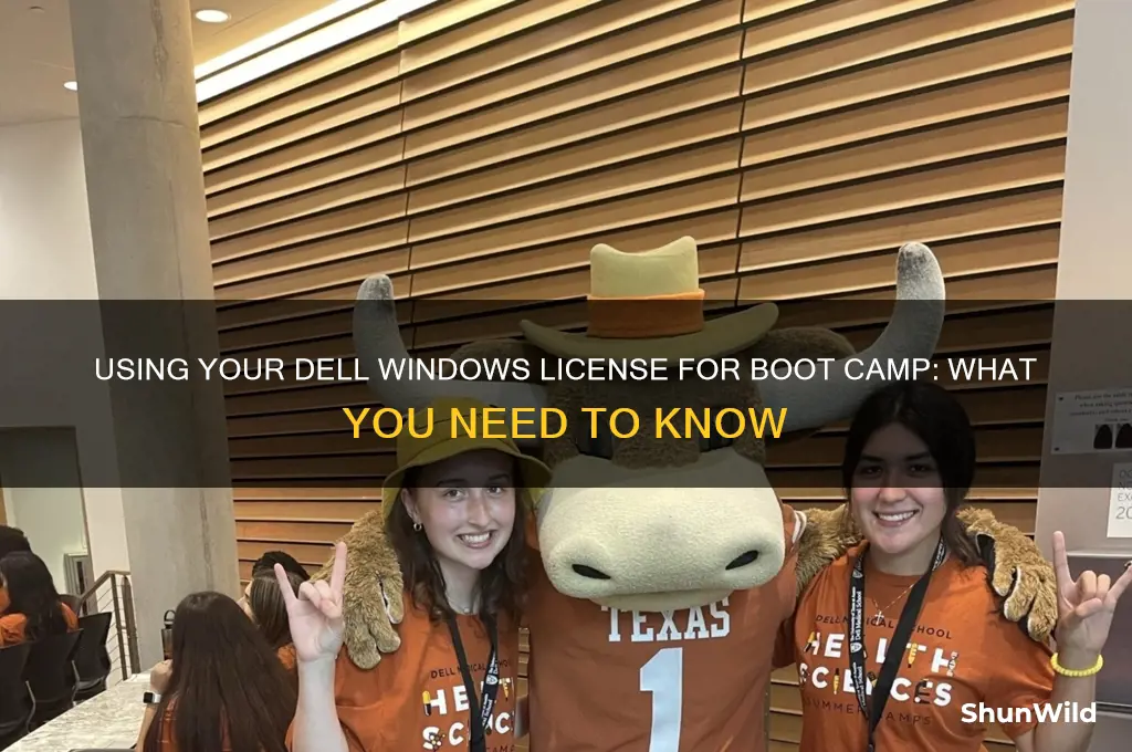 can i use my dell window lisence for boot camp