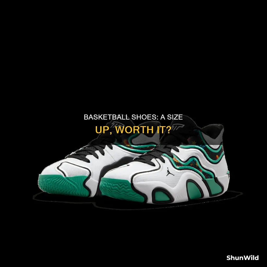 can i wear basketball shoes a size up