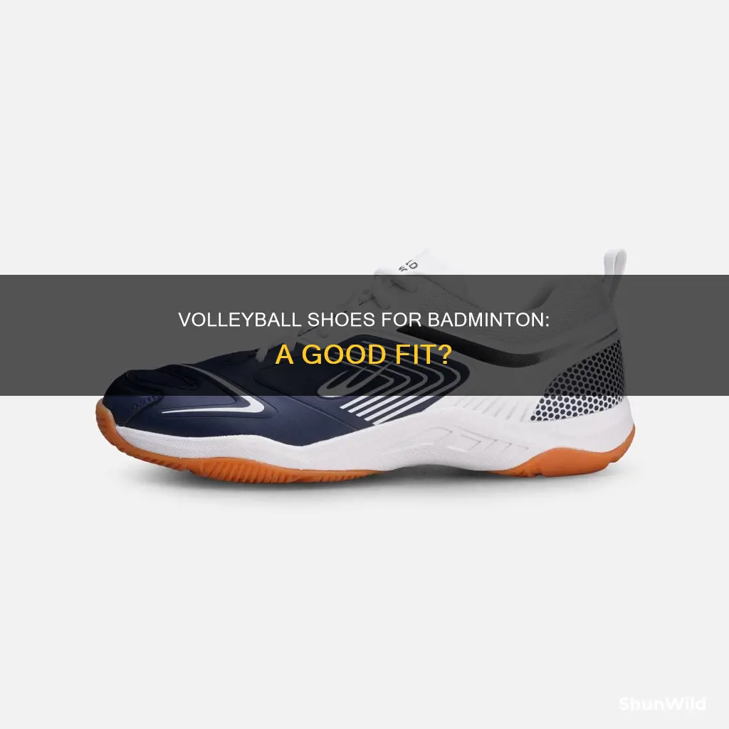 can i wear volleyball shoes for badminton