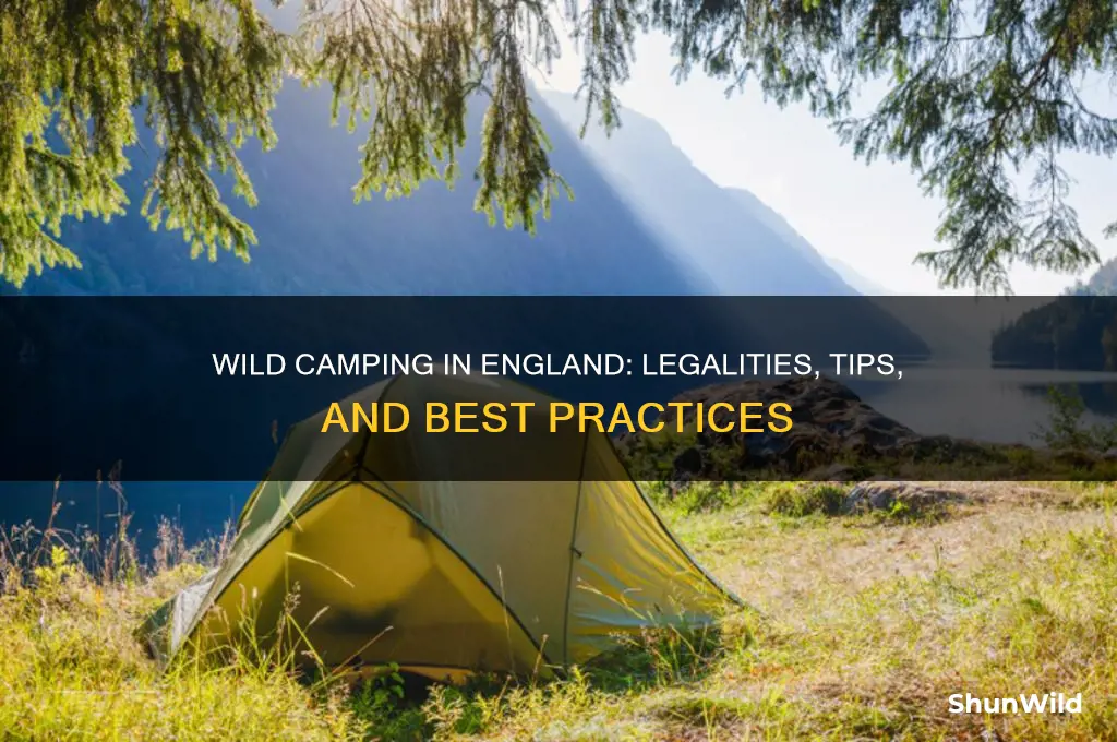 can i wild camp in england