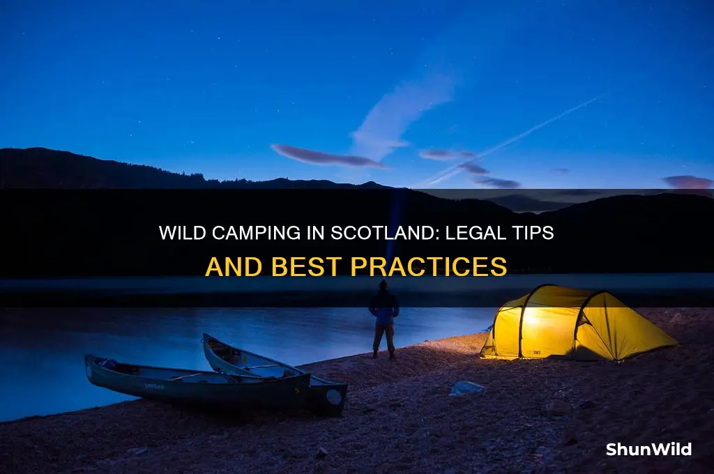 can i wild camp in scotland