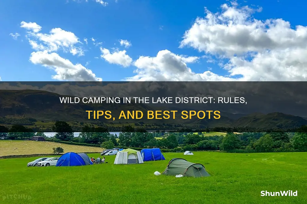 can i wild camp in the lake district