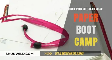 Writing Letters on Colored Paper: Boot Camp Tips and Tricks