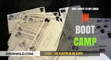 Writing to Your Child in Boot Camp: Tips and Guidelines