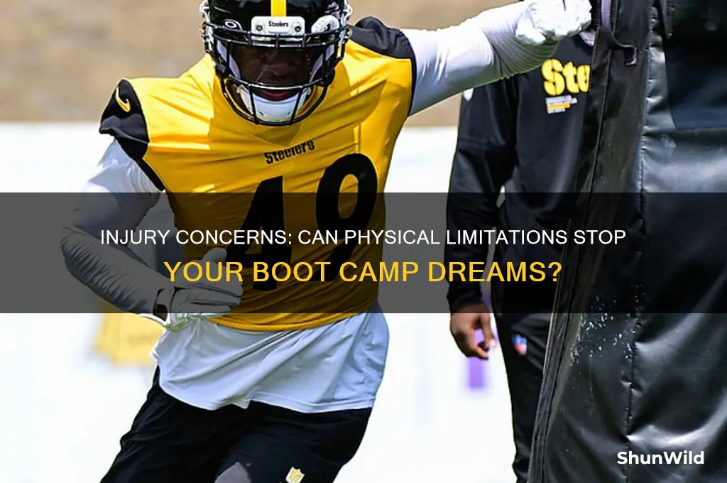 can injury prevent you going to boot camp