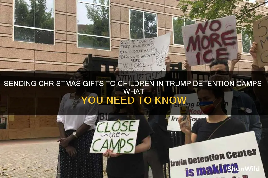 can isend chrustmas presents to the kids in trump camps