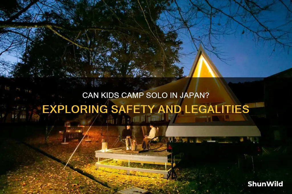 can kids camp alone in japan