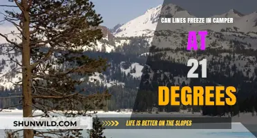Can Camper Water Lines Freeze at 21 Degrees Fahrenheit?