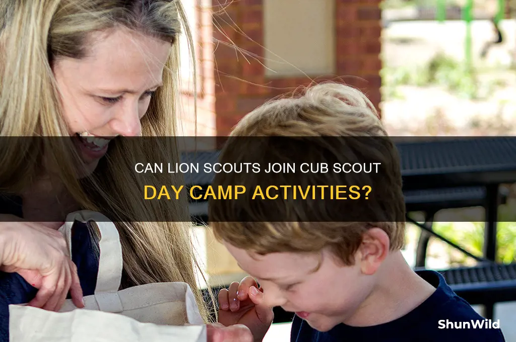 can lion scouts attend cub scout day camp