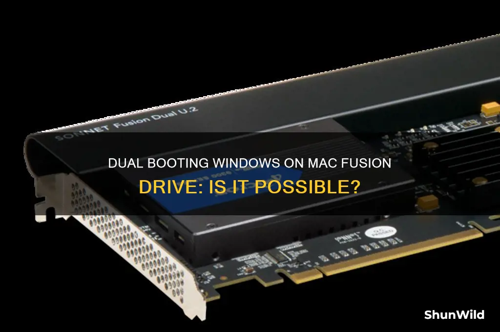 can mac fusion drive dual boot camp