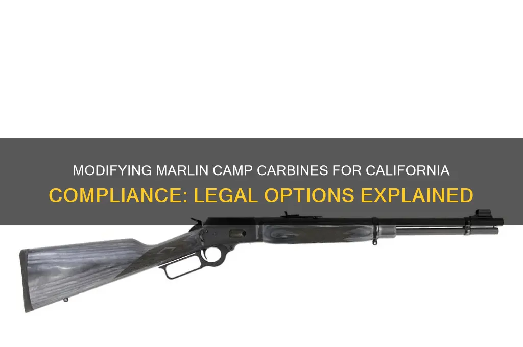 can marlin camp carbines be modified to have in ca