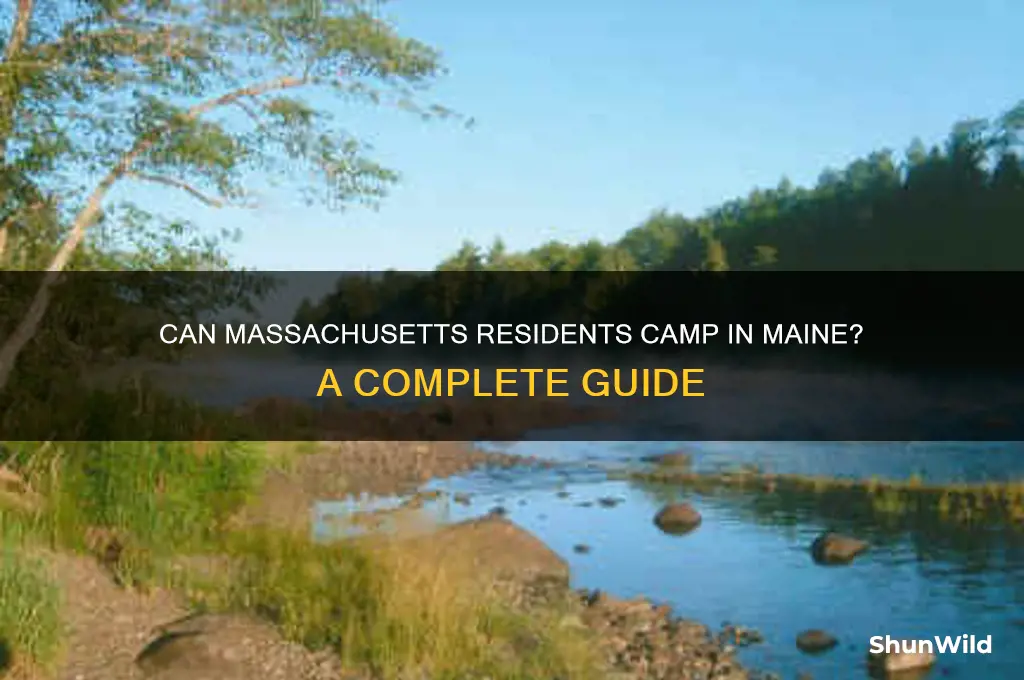 can mass residents camp in maine